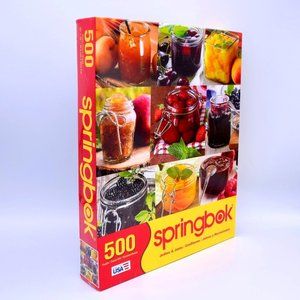 Springbok 500 Piece Jigsaw Puzzle Jellies & Jams Preserves USA New Sealed Box